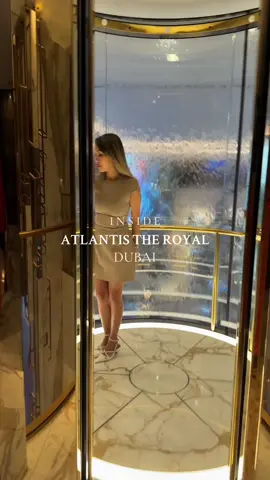 A look inside the incredible Atlantis The Royal Dubai 🧜‍♀️. #atlantistheroyal #atlantis #thepalmdubai #thingstodoindubai 