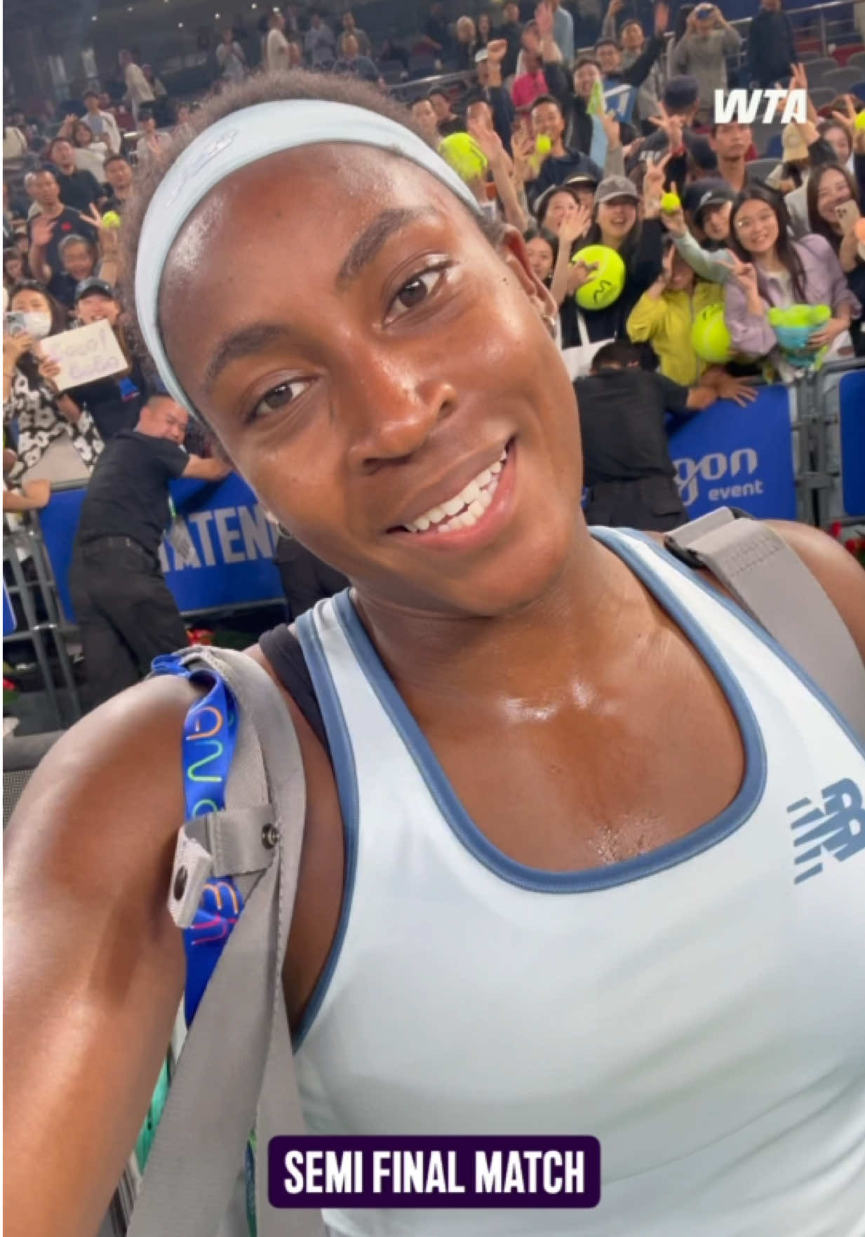 A message from our first FINALIST! 📣 #WTA #CocoGauff #FanMessage #Tennis 