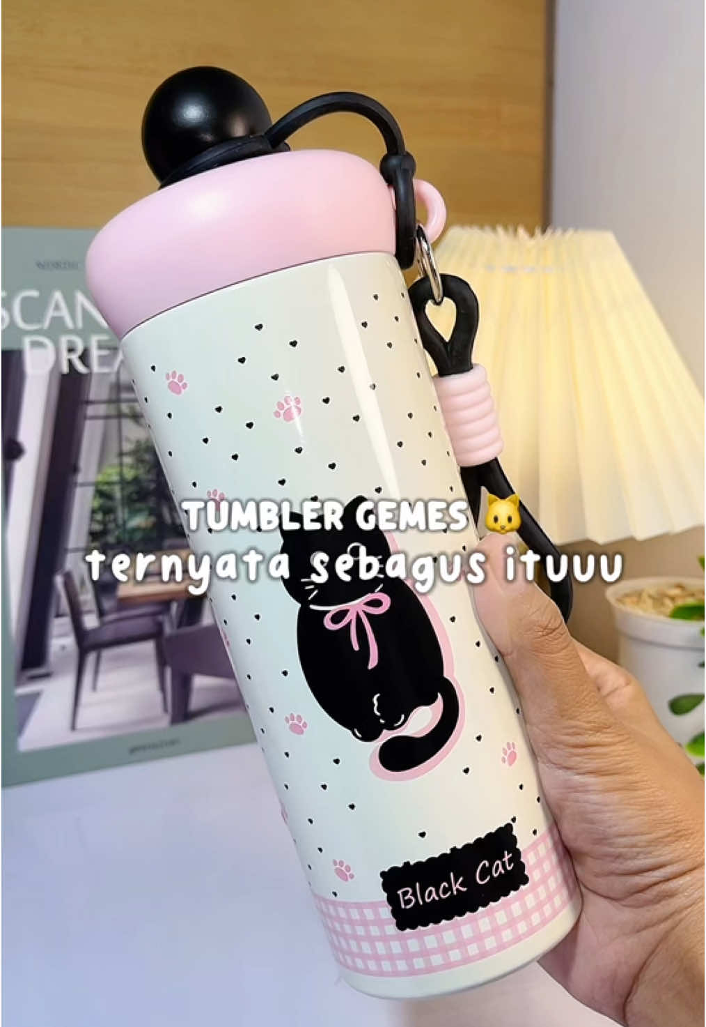 Tahan dingin 18jam #tumbler #blackcat #tumblerstainless #tumblr 