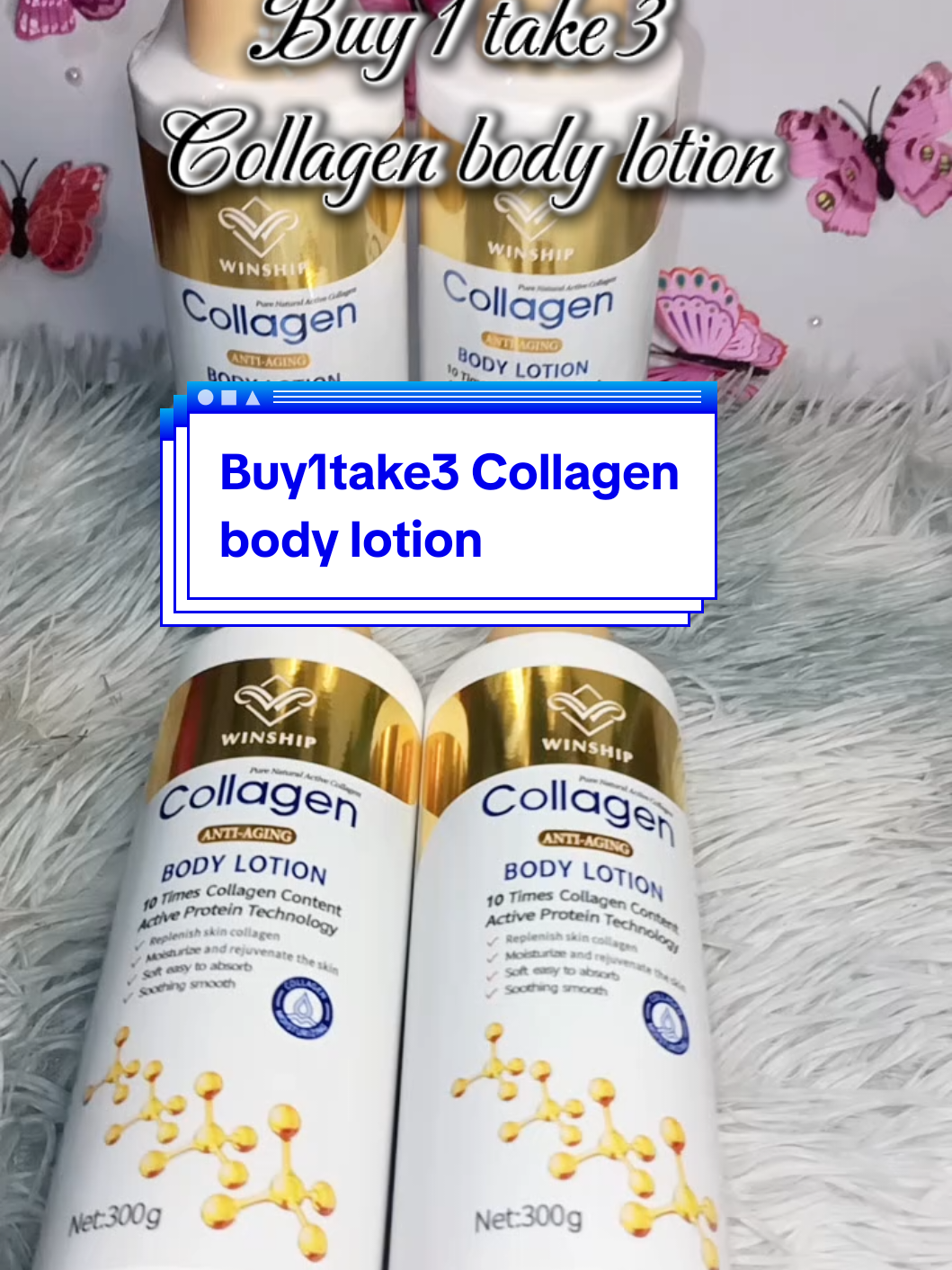 Buy 1 take 3 Winship collagen whitening lotion moisturizing firming skin #collagenbodylotion #bodylotion  #tiktokaffiliate #affiliatemarketing #tiktokshop 