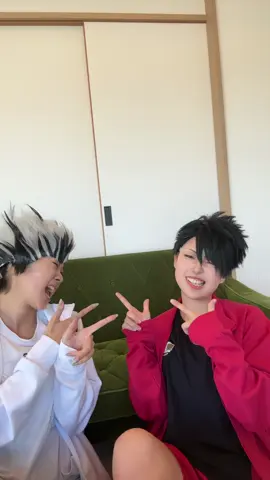 2人Ver.も #ビジュ良くねぇよ  #画角終わってる #自らビジュ終わらせに行ってる #ハイキューコスプレ