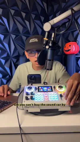 Hi Call C100PRO live mixer, 48V digital sound card, dual DSP chips, high sampling rate, 3 custom effects, sing-along, audio mixer, digital display, noise reduction, RGB lighting，FathersDayGift