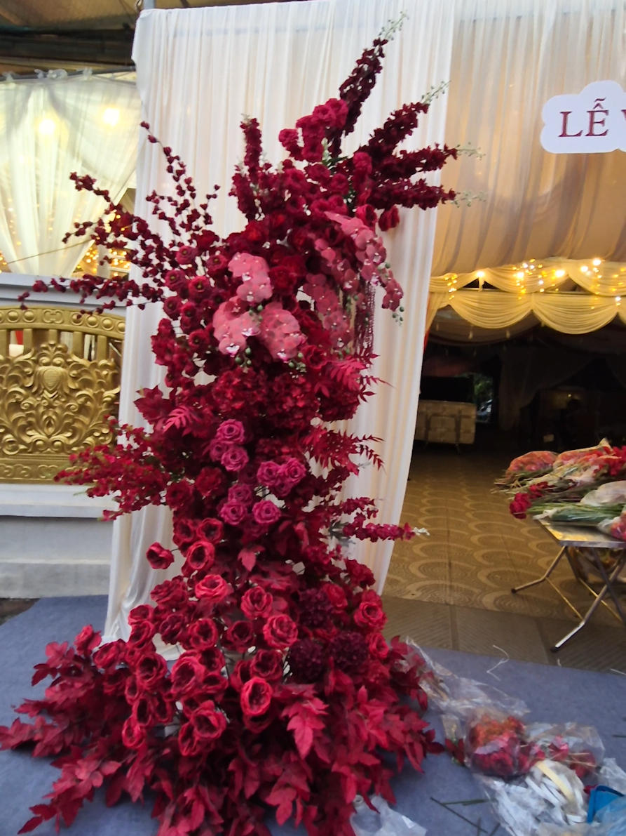 Tone be đỏ chỉn chu cho cô dâu Ông Đình - Khoái Châu. Cả team cày hết đêm kịp tiến độ.#khoaichau #xuhuongtiktok #fyp #thinhhanh #hungyen 