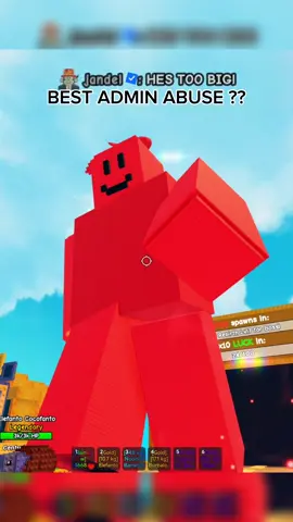 Plants Vs Brainrots | THE BEST ADMIN ABUSE ? | #plantsvsbrainrot #jandel #robloxgames #robloxfyp #update 