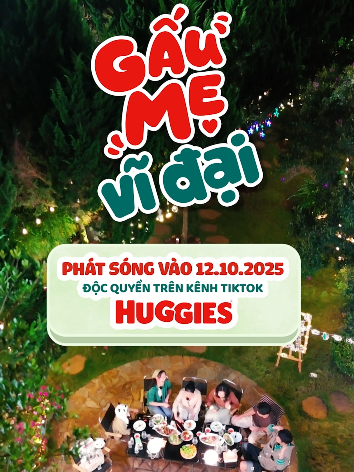 Trailer - Show “Gấu Mẹ” Vĩ Đại Cùng Huggies đón xem chương trình “Gấu Mẹ” Vĩ Đại được phát sóng từ ngày 12/10/2025 độc quyền trên kênh Tiktok của Huggies nhé!  Chắc chắn sẽ có nhiều khoảnh khắc “hài xỉu” và không thiếu những thông điệp ý nghĩa 😉 Và đừng quên cái hẹn với Huggies tại Super Brand Day trên Tiktokshop trong 20-21-22/10 với vô vàn ưu đãi và quà tặng nhé! Hẹn gặp cả nhà ❤️ #HuggiesSuperBrandDay #GauMeViDai #huggies #mebimsua #panda