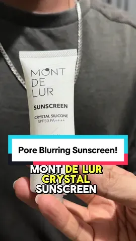 Pore Blurring Sunscreen! Mont de Lur Crystal Silicone Sunscreen!!!! #poreblurring #poreblurringsunscreen #sunscreen #noncomedogenic #acnesunscreen 