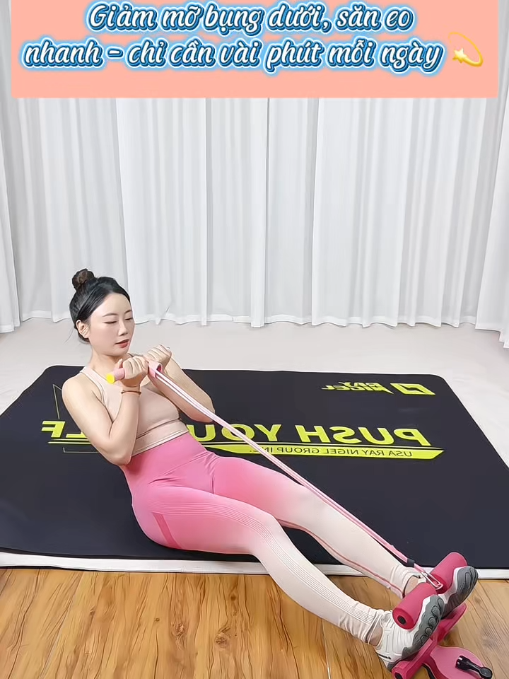 Có dụng cụ này thì tập ở đâu cũng tiện, nhanh chóng mà đúng hiệu quả luôn chị em ơi #fyp #elfit #taptainha #dungcutapbung #eothon #homeworkout #tapbungtainha