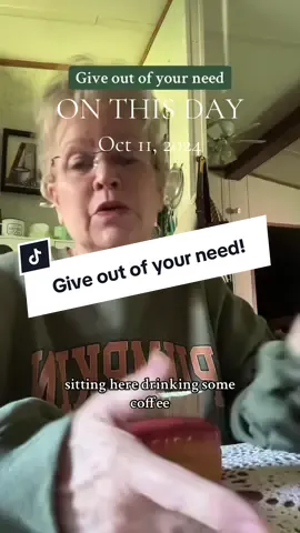 #onthisday Give out of your need! #GOD #JESUS #christiantiktok #give