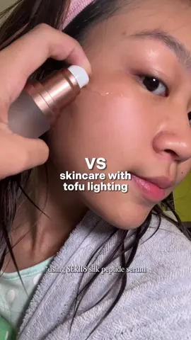 been seeing this magnetic RGB tofu light everywhere and decided to get it (helped sm with lighting for my videos) #tofulight #photoolex #seri18skincare #contentcreator 
