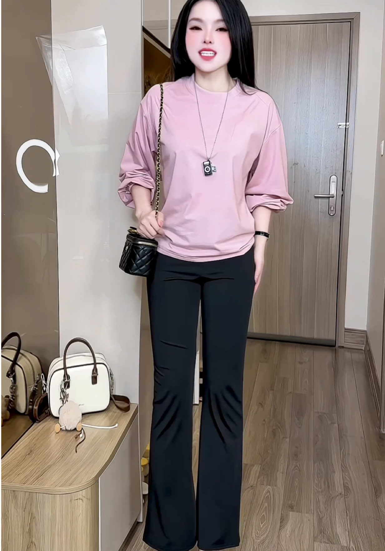 Quần ống loe đẹp legging chất mềm co giãn mặc là mê #quanlegging #quanongloe #quanongloecapcao #quanongloenu