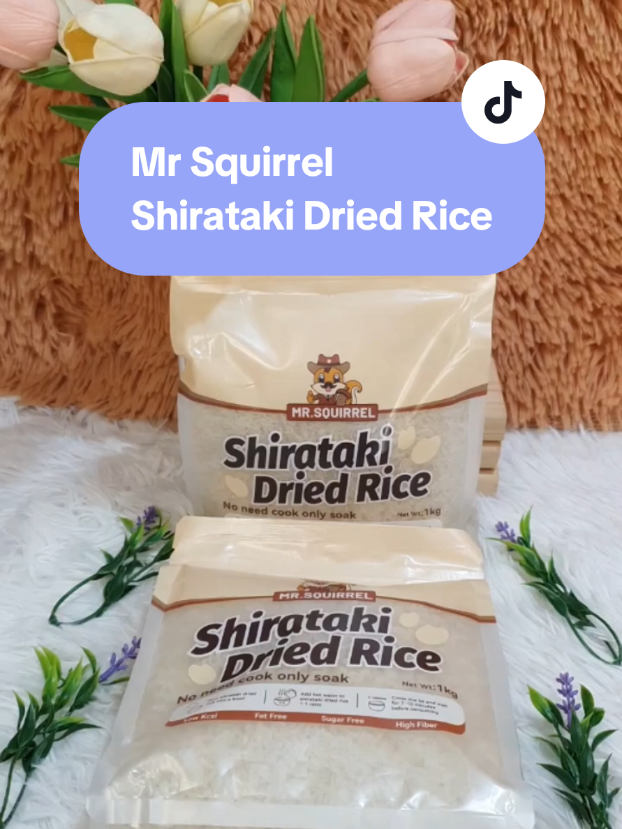 Mr Squirrel  Shirataki Dried Rice!!🍚🍚 #shiratakirice #shiratakidryrice #shiritakidriedrice #driedrice #yumboxph 