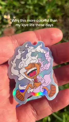 😔satire #holographic #sticker #luffygear5 #gear5 #mugiwara 