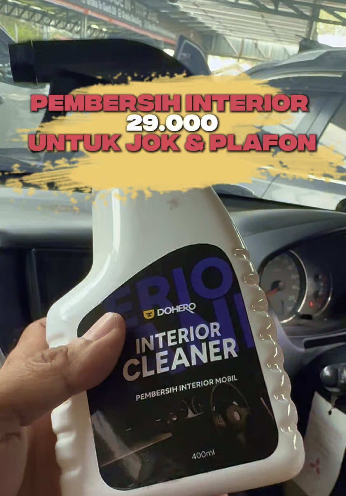 Bismillah Interior mobil lo kotor dan berdebu? Tenang bro! 😎 Gunakan Dohero Interior Cleaner, cukup semprot ➜ lap ➜ kinclong lagi! Bisa buat dashboard, jok, plafon, dan plastik. Praktis, cepat, dan dapet bonus lap microfiber! ✨ 🧽 Bersihin mobil lo, harumkan suasana, biar makin pede ngedate atau nongkrong 💪 ✨ #DoheroInteriorCleaner #PembersihInteriorMobil #MobilKinclong #AutoWangi #InteriorMobilBersih      