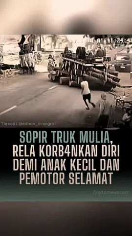 Respect sebesar besarnya untuk pak supir ☹️ #fyp #foryou #sopirtruk #kecelakaan #news 