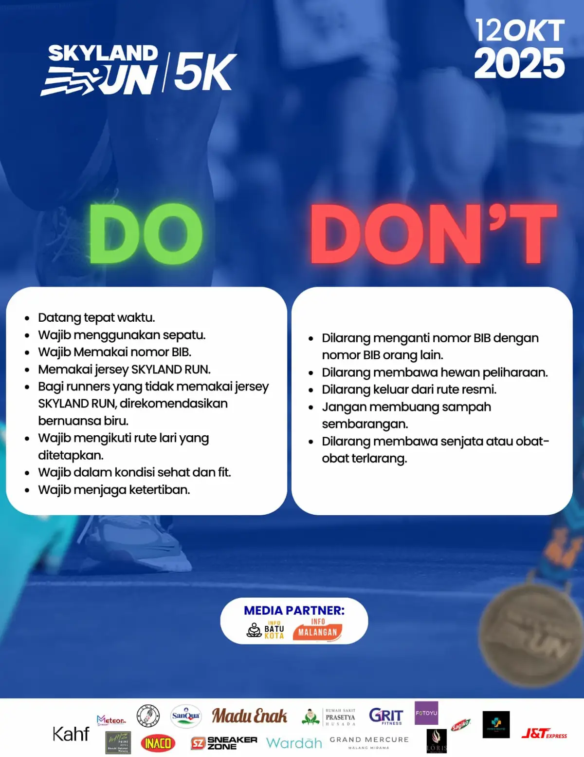 SEE YOU AT VENUE RUNNERS🔥 SKYLNADRUN 2025 Minggu, 12 Oktober 2025  📍Malang Skyland, Tawangargo, Karangploso - Malang