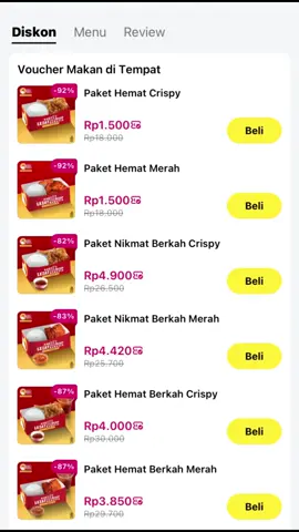 Cuman 1.000 aja kalian udah bisa makan enak 😋🥰🥰 #ayambersihberkah #qpon #warungcina #fyp 