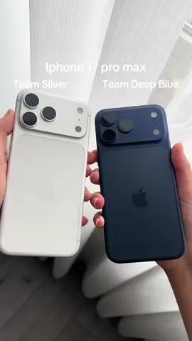 Team Silver or Deep Blue?  #apple #thankful #trend #tiktoktrend #iphone17promax 
