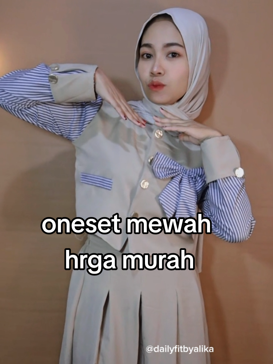 worth it  banget hrga segitu udah dapat oneset mewah kaya gini🥰#fyp #OOTD #oneset #onesetmurah #trending 