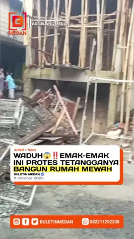 🏠 VIRAL! RUMAH MEWAH DIDUGA HALANGI AKSES JALAN WARGA DI MEDAN Sebuah video memperlihatkan seorang emak-emak bersama warga menyoroti rumah mewah yang disebut-sebut menutup akses jalan umum di Medan. Dalam video berdurasi satu menit, akun @maulierwina menyebut, “Banyak uang, tapi tak peduli akses warga.” Ia juga bertanya, “Siapa di belakang orang sok kaya ini?” Warga tampak berdiri di sekitar rumah berpagar tinggi sambil mengeluhkan jalan yang kini sulit dilalui. Kasus seperti ini bukan pertama kalinya — banyak warga berharap pihak berwenang segera turun tangan sebelum makin gaduh. 💬 Cemana menurut kalian, wajar marah atau kebanyakan drama? 👇 Tulis pendapat kalian di komentar, 📲 Jangan lupa follow, like & share biar makin banyak yang tahu kabar ini! #Medan #MedanViral #KabarMedan #ViralMedan #MedanHariIni 