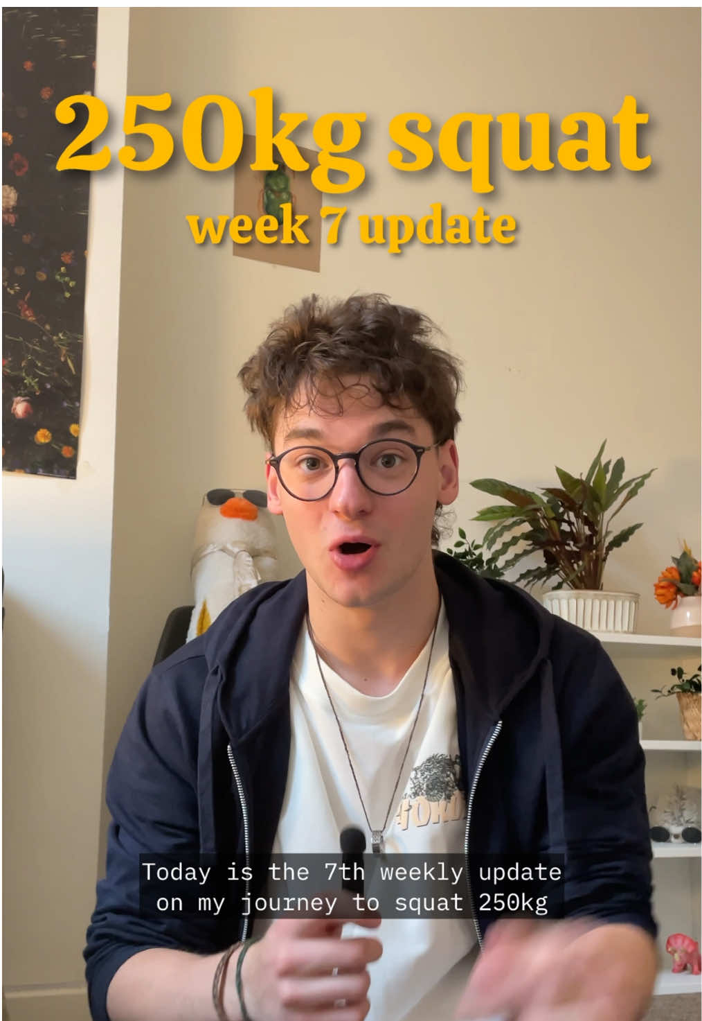 Squatting 250kg | Week 7 Update #gym #GymTok #betweensetsfitness #BSfitness #gymmotivation 