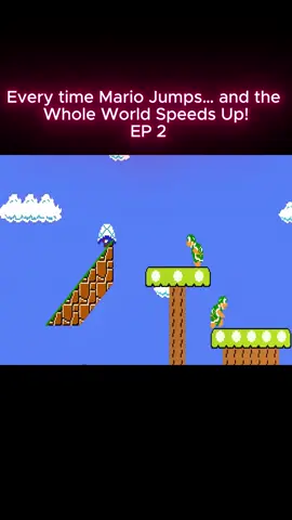 Every time Mario Jumps... and the Whole World Speeds Up! #mario #levelup #onthisday