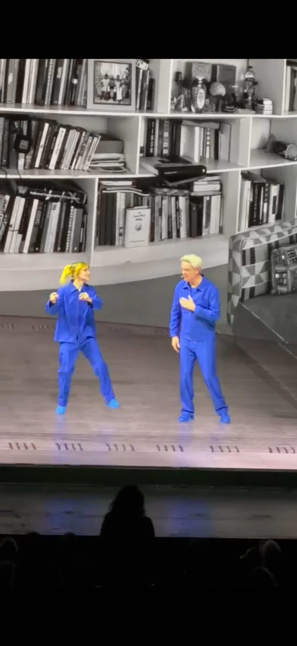 David Byrne and Hayley Williams performing Hard Times at the Who Is The Sky? Tour at Radio City NYC 10/10/25 @David Byrne #davidbyrne #hayleywilliams #whoistheskytour