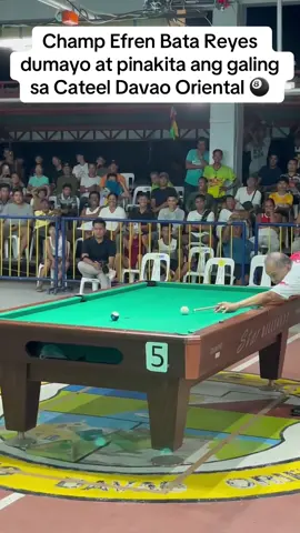 Champ Efren Bata Reyes dumayo at pinakita ang galing sa Cateel Davao Oriental 🎱 #fyp #8ballpool #billiards #sports #viralvideo 