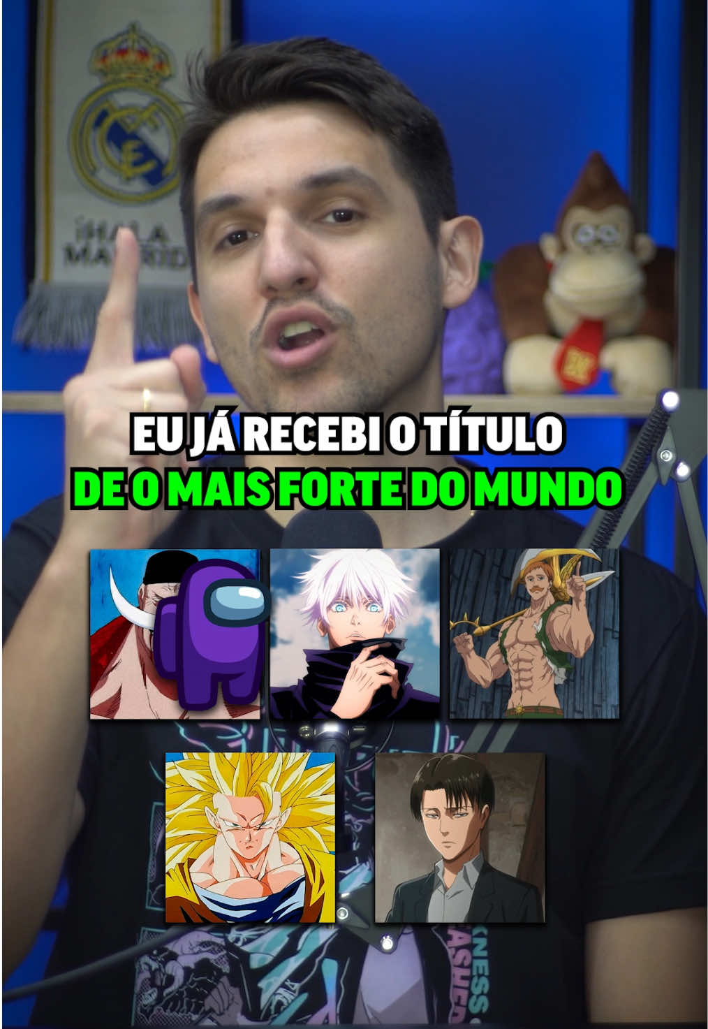 QUEM É O IMPOSTOR? O mais forte do mundo! #trivia #anime #animes #curiosidades