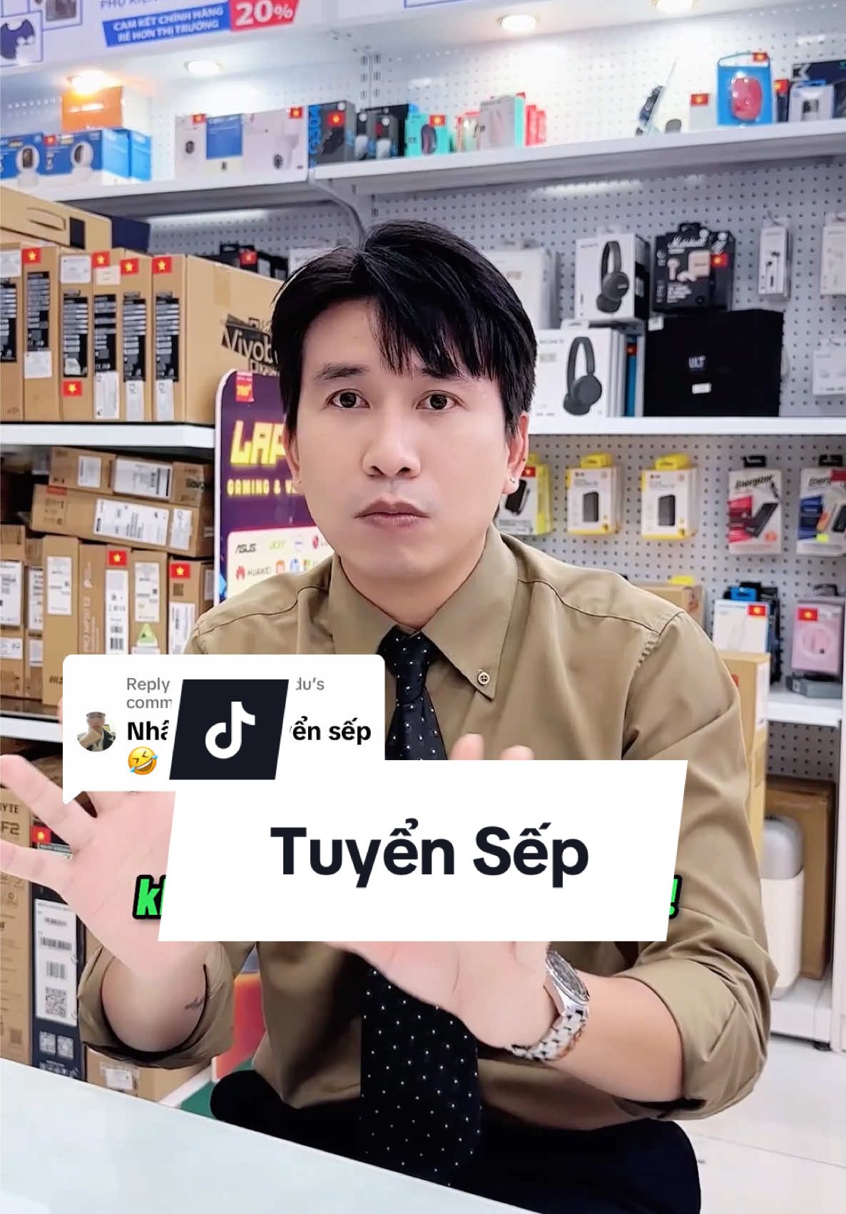 Replying to @nguyen tien du phỏng vấn vào vị trí Sếp đâu có dễ 🤣 @Thắng Không Kịp @Nhàn lúc nào cũng bận @Châu Chấu #hoanghamobile #hoanghaangels #cuahangdienthoaibaton #teamangel #phongvanxinviec 