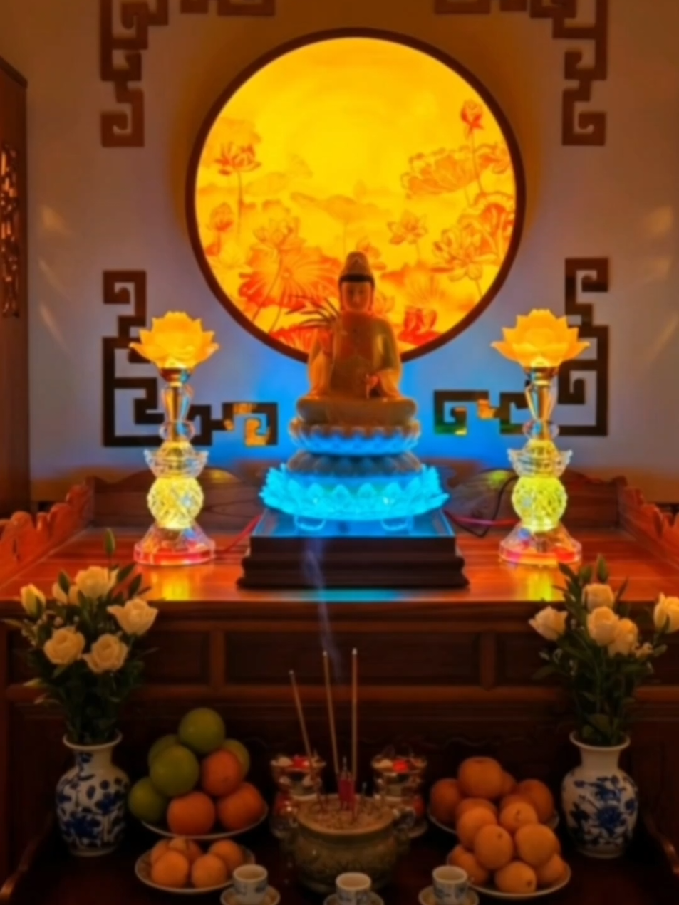 Đèn Hào Quang Phật Quan Âm In Tranh Trúc Chỉ CHÂN THIỆN MỸ, Treo Tường Trang Trí Phòng Thờ, Bàn Thờ Gia Tiên  #phongthuytailoc87  #denhaoquangphatquanam  #decor  #trangtribantho  #dentrangtribantho 