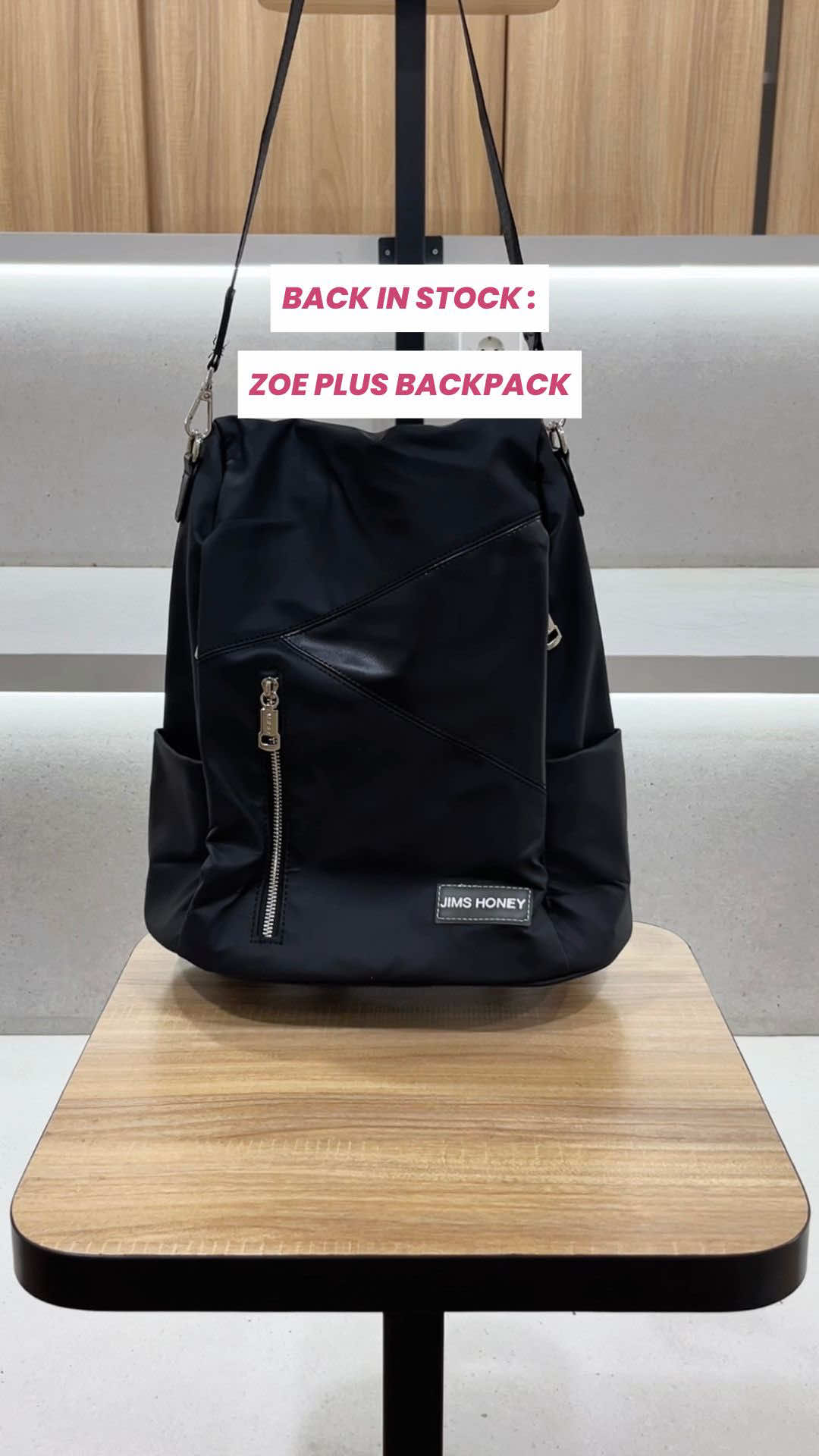 Back in stock : Zoe Plus Backpack🔥 #JimsHoney #WIBGAJIAN #PromoGuncang1010 #GajianSale #ranselwanita 