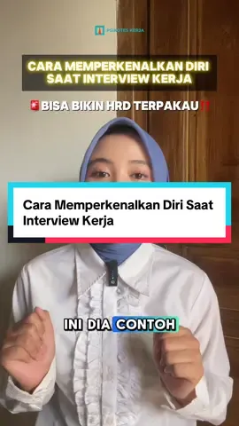 Cara Memperkenalkan Diri Saat Interview Kerja #interviewkerja #tipskerja #wawancarakerja #psikoteskerja #jobseekerindonesia