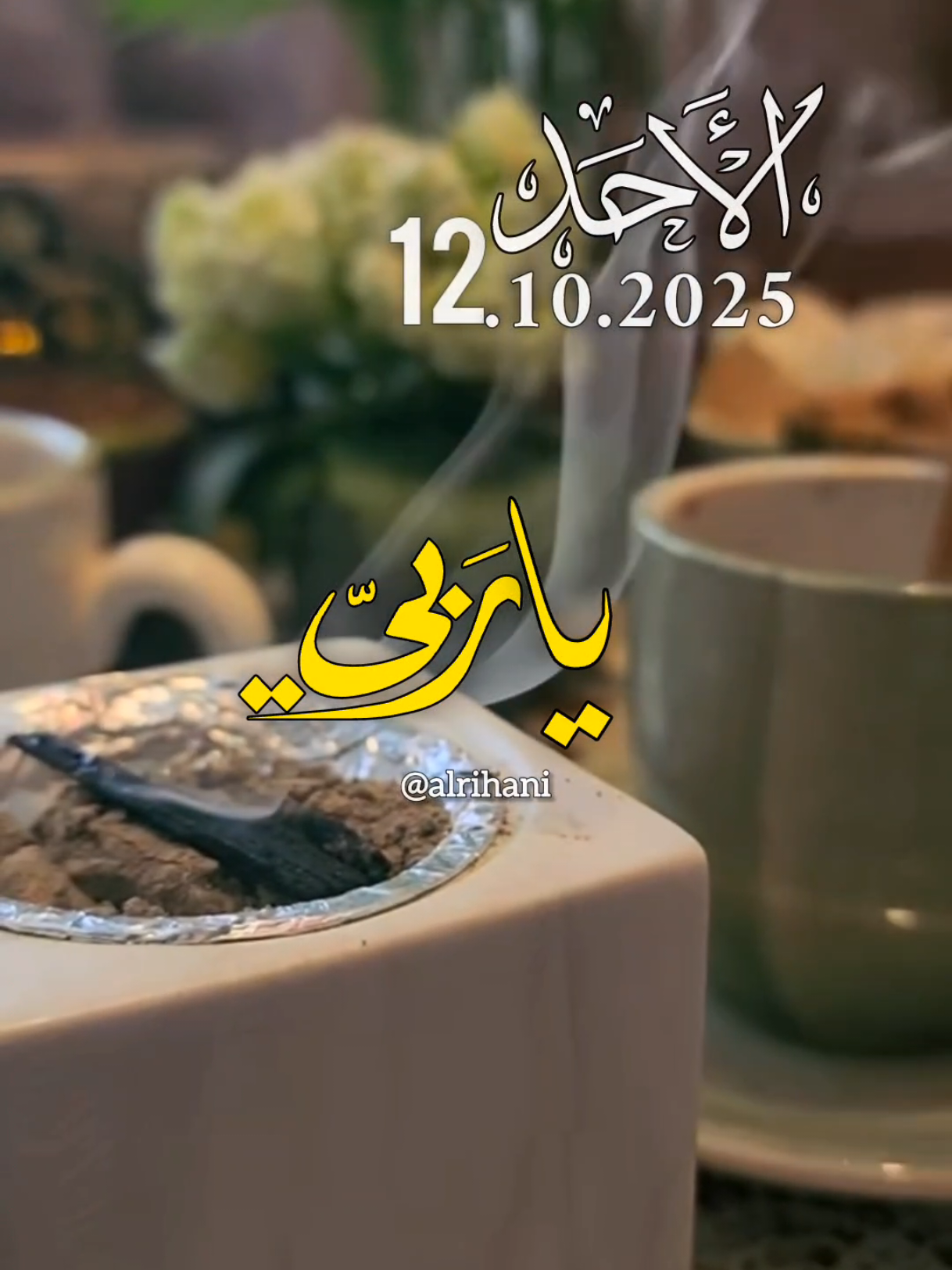 دعاء يوم الأحد 12/10/2025🤲🤲🌹🌹 ياربي اللهم إني أنتظر منك فرحا عظيما 🤲🌹 #دعاء_يوم_الاحد #alrihanii #اللهم_لك_الحمد_ولك_الشكر #اللهم_صلي_على_نبينا_محمد #اللهم_امين_يارب_العالمين 