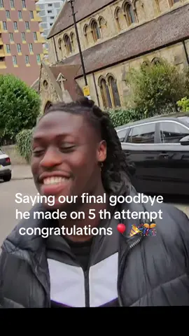 Saying our final goodbye he made on 5 th attempt congratulations 🎈🎉🎊 #fyp 