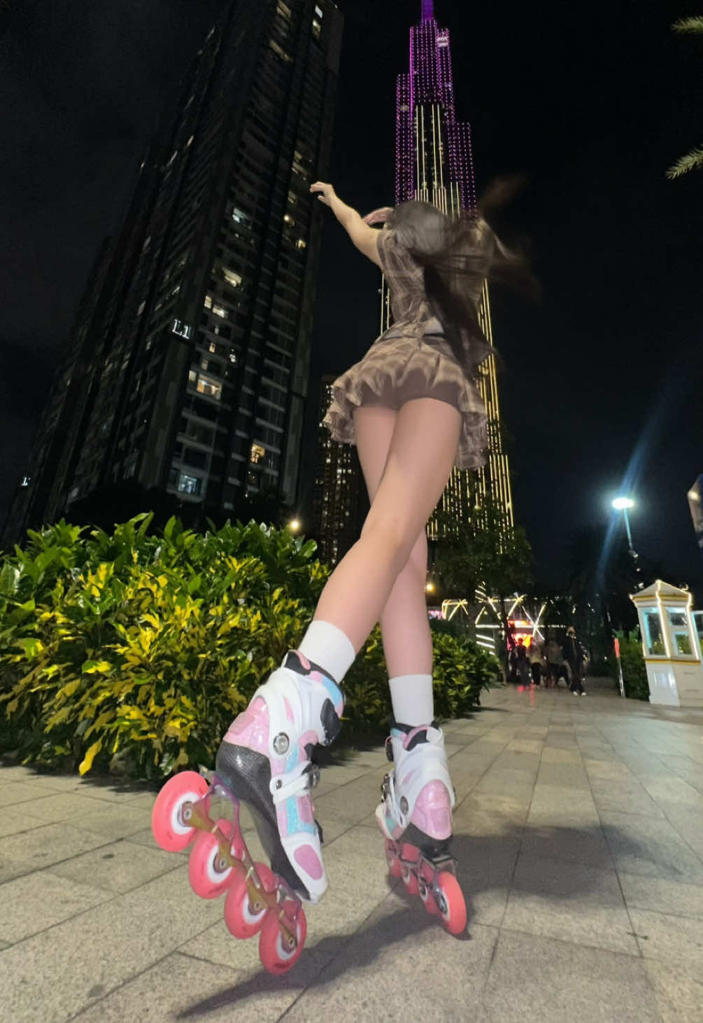 doing the trend again 😜                                                               #patin #truotpatin #viral #xuhuong #foryoupage 