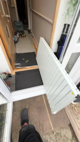 Modern rad fitted and filled — no leaks, no dramas… must’ve been my day off 😎🔧.                   #P#PlumberLifeH#HeatingEngineerM#ModernRadiatorR#RadiatorInstallPlumbingTikTok