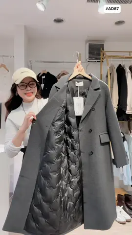 Màu ghi đẹp quá. Áo khoác dạ Hàn trần lông vũ 🥰 Chất ấm nhẹ  chăn bông  🍂 Hàng sẵn tại Nhật 🇯🇵 MSP:  AD67🇯🇵 #áo_dạ_hàn #áo_dạ_hanfothing #osaka  #quầnáoquảngchâu #quần_áo_nữ_sẵn_tại_nhật 