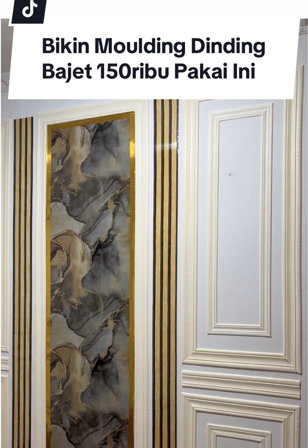 Membalas @nicko christoper Bikin List Moulding Dinding Bajet 150ribuan Pakai List Foam Tinggal Tempel Praktis Ukuran 8/5 CM Panjang 230cm #wallpaper #wallpaperdinding #stikerdinding #stikerdindingmurah #dekorasidinding 