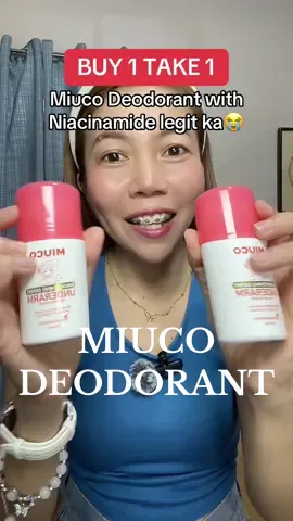 hindi na pawisi kili2 sa deodorant with niacinamide lakas makaputi 🤭 #deodorant #whiteningdeodorant #miuco #deodorantrecommendations #deodorantwithniacinamide 