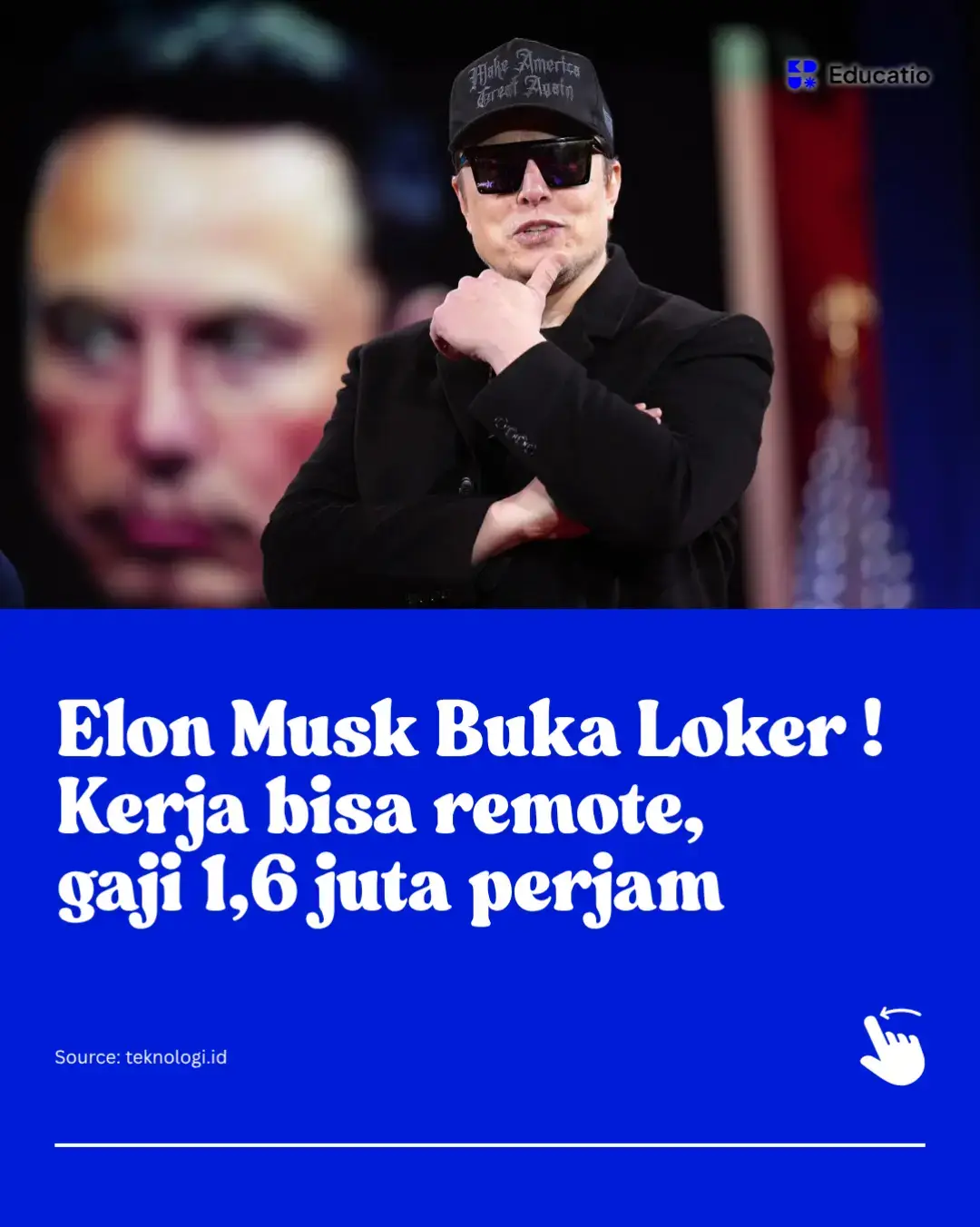 Kali ini, sang miliarder membuka lowongan kerja khusus untuk para gamers di perusahaan kecerdasan buatannya, xAI. Musk mencari individu yang paham dunia game dari segi mekanik hingga pengalaman bermain, untuk membantu mengembangkan video game berbasis AI “Grok”. Posisi ini menawarkan sistem kerja remote (jarak jauh) dan jam kerja fleksibel, tanpa harus datang ke kantor pusat xAI di Palo Alto. Yang bikin geger, gajinya fantastis! xAI menawarkan bayaran USD 45–100 per jam (sekitar Rp747 ribu–Rp1,6 juta), alias bisa mencapai Rp147 juta hingga Rp328 juta per bulan, tergantung pengalaman dan kemampuan. Musk menegaskan, “Anda akan berkontribusi melatih Grok agar unggul dalam konsep dan mekanik video game.” Jadi, kalau kamu merasa hidupmu cuma main game tiap malam tapi gak bahagia tiap pagi ke kantor, mungkin ini saatnya level up karier kamu. 💻🎮 Link Pendaftaran: https://job-boards.greenhouse.io/xai Kadang bukan kita yang malas kerja, tapi memang kantornya aja yang gak kasih ruang buat berkembang. Jadi, kalau bisa kerja dari rumah, dibayar ratusan juta, dan ngelakuin hal yang kamu suka… kenapa enggak coba? 😉 Source: teknologi.id #educatio #ElonMusk #xAI #KerjaRemote #lowongankerja 