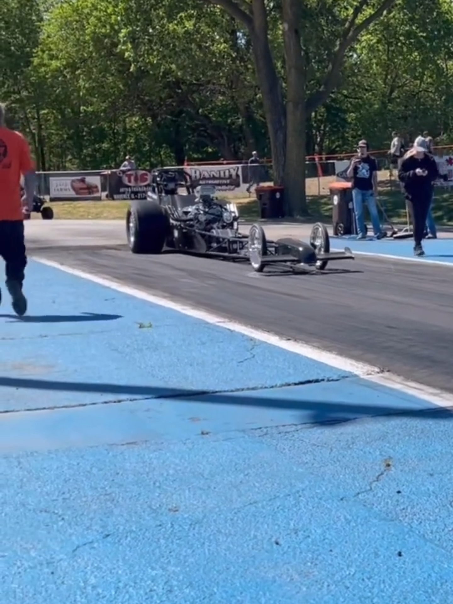 Super Cool Front Engine Dragster at the Nostalgia Drags! #2hacksgarage #dragstrip #throttle #rpm #speed #fast #burnout #dragracing #dragster #cool