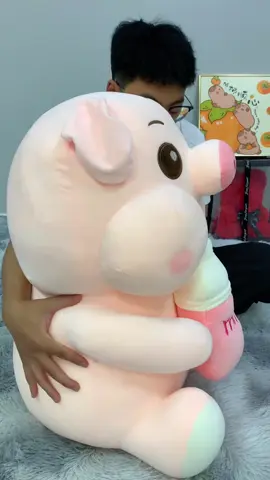 BONEKA BABI PIG MILK BOTTLE#bonekajumbo  #bonekalucu 