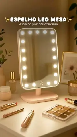 ADICIONE O ID NA BARRA DE PESQUISA SHOPEE 👉CJF-MNA-ZSC  ( LINK ESTÁ NOS COMENTÁRIOS)👇 👉Perfeito para maquiagem, skincare e muito mais! #EspelhoDeMaquiagem #Leds #Beleza #ShopeeAchadinhos #makeperfeita 