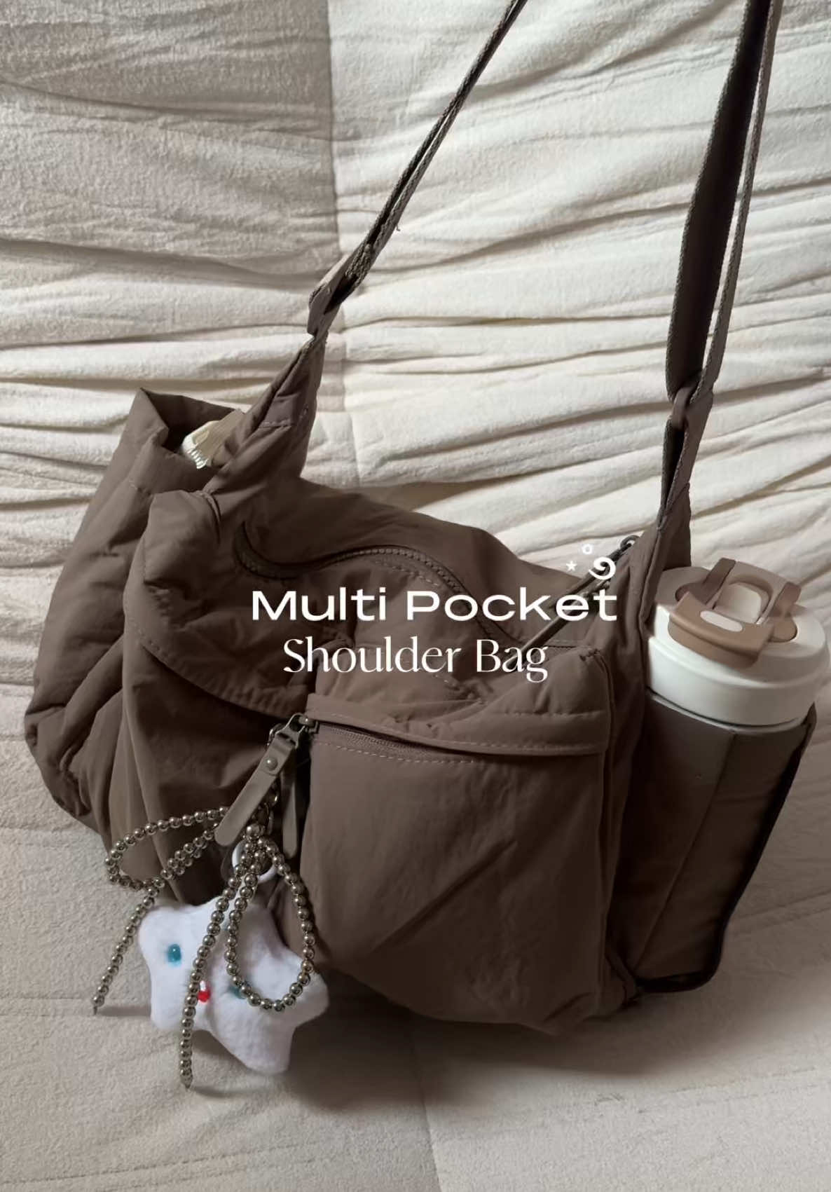 Large capacity multi pocket shoulder strap bag by @BETA Wallets.PH 💫🤎 #shoulderbag #sportsbag #unisexbag #multipocketbag #betabags