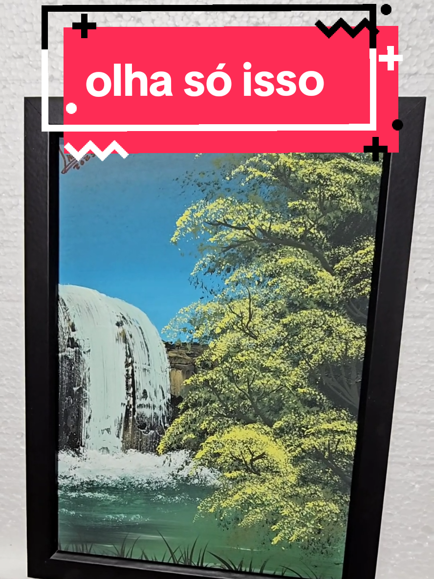 Olha que pintura top com materiais simples e barato. #arte  #artista  #pintura #desenho  #paisagem 