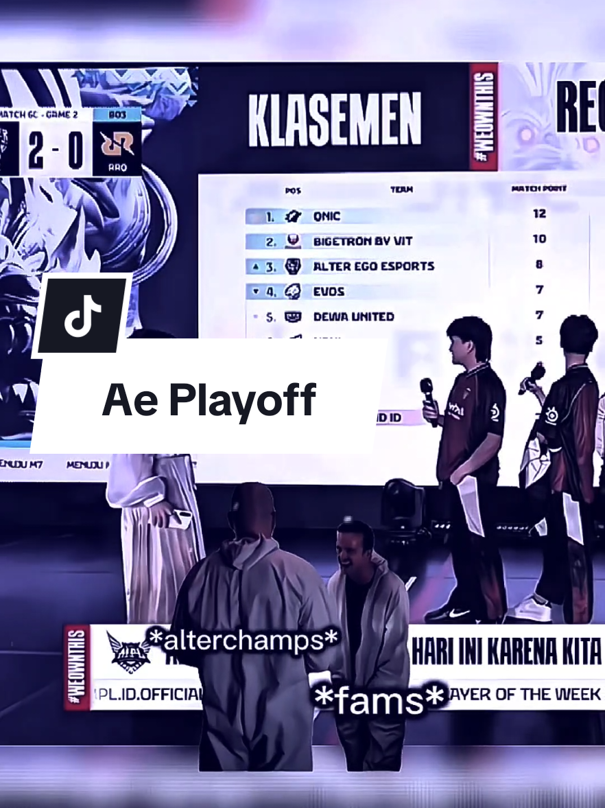 AE Menggendong Dua Tim Ke Playoff🗿 . . #alterchamps #evosfams #mplid #mplindonesia #playoffs 