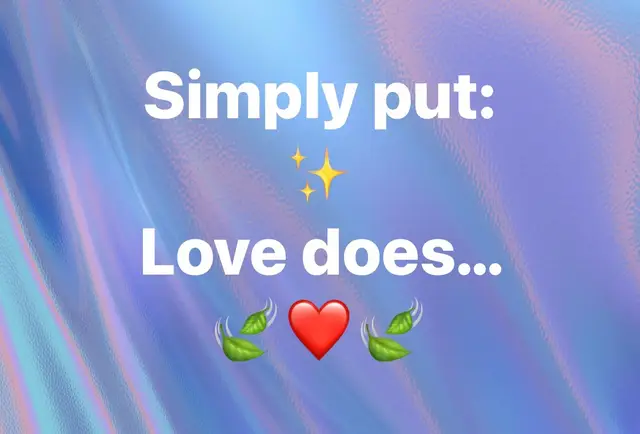 Living fully engaged and lighthearted.  Simply put: Love does. 