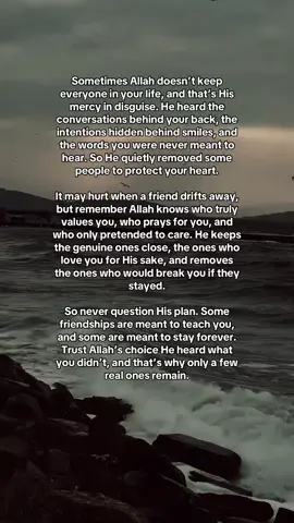 Allah kept the real ones only. #truefriends #explore #tiktokviral #muslimtiktok #islamicreminder 