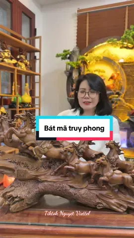Tượng Bát mã truy phong #nguyetviettel #tiktokshop #xuhuong #phongthuy #decornhadep 