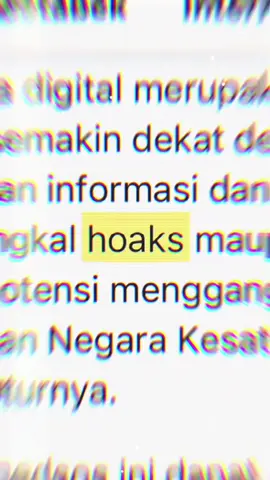 Siapa disini yang belum tau kalau penggunaan media sosial itu ada aturannya loh, karena jejak digital gak akan bisa dihapus!😱 Yuk sama-sama gunakan media sosial untuk hal baik, bukan untuk nyebar hoaks apalagi ujaran kebencian🤩 📌 Link Referensi : https://www.reuters.com/business/media-telecom/indonesia-urges-tiktok-meta-act-against-harmful-online-content-2025-08-27/ #StopHoax #MediaSosial #MahasiswaBicara #PKn2025 #IsuTerkini 